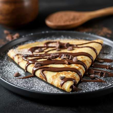 crèpe avec de chocolat